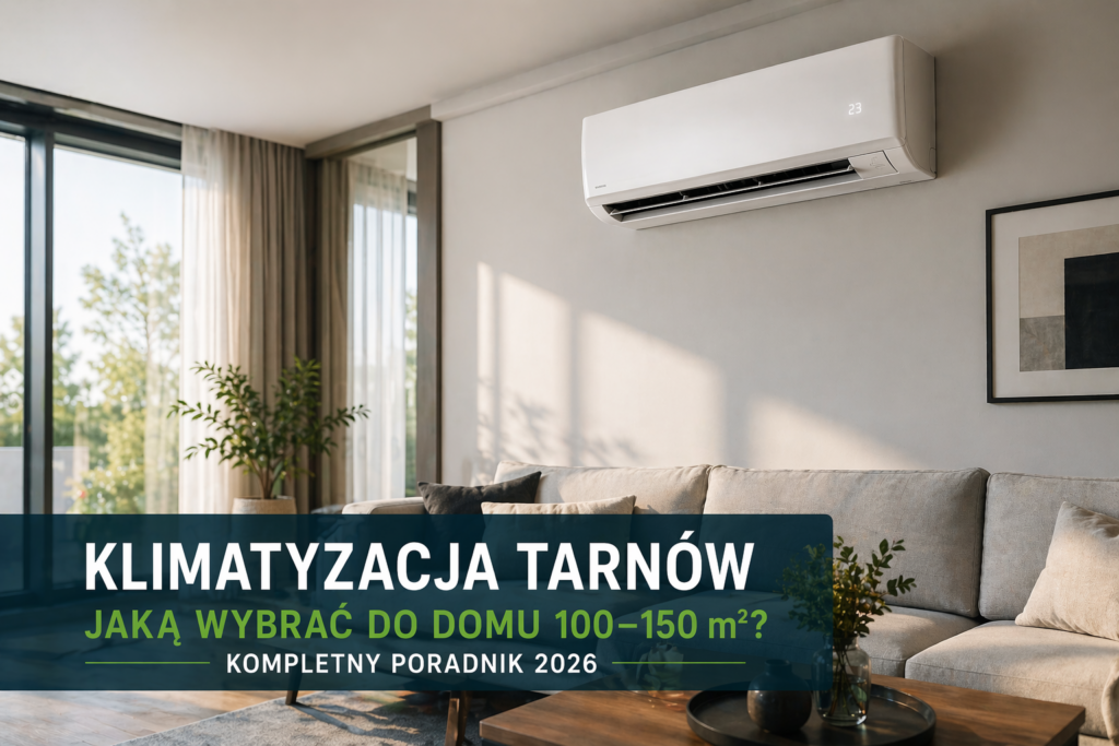 klimatyzacja Tarnów klimatyzator w salonie dom 100-150 m2 montaż klimatyzacji Soltar Energia